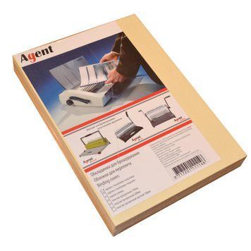 Обкл. А4 "під шкіру" Agent 230г слон. кістка, уп/100 1521166 фото