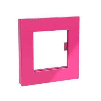 Магніт Mega, Dahle, Square, 75x75мм, рожев. 7010336 фото